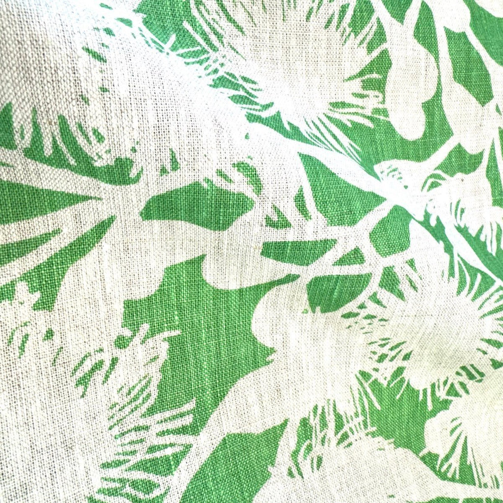 Gumblossom Minty Pea - midweight linen fat quarter