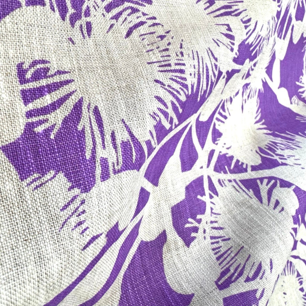 Gumblossom Ultraviolet - midweight linen fat quarter