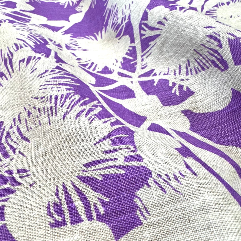 Gumblossom Ultraviolet - midweight linen cut piece 100cm x 148cm