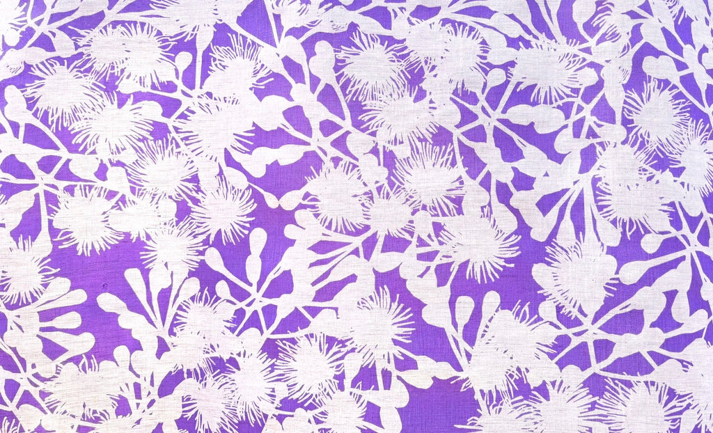 Gumblossom Ultraviolet - midweight linen cut piece 100cm x 148cm