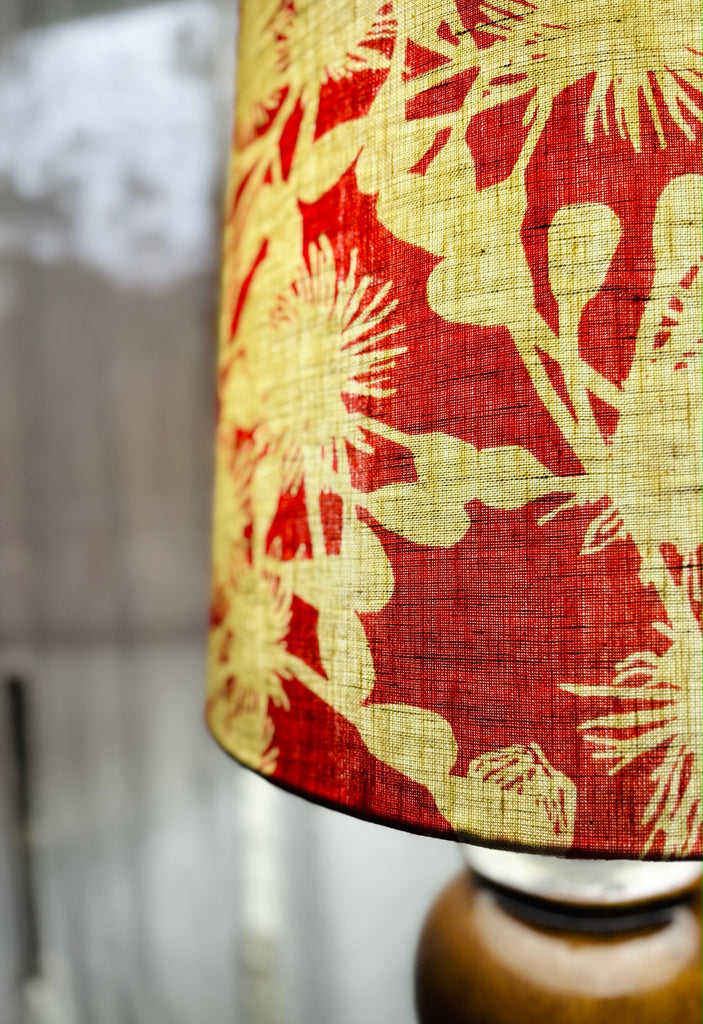 Gumblossom Scarlet Lampshade fabric