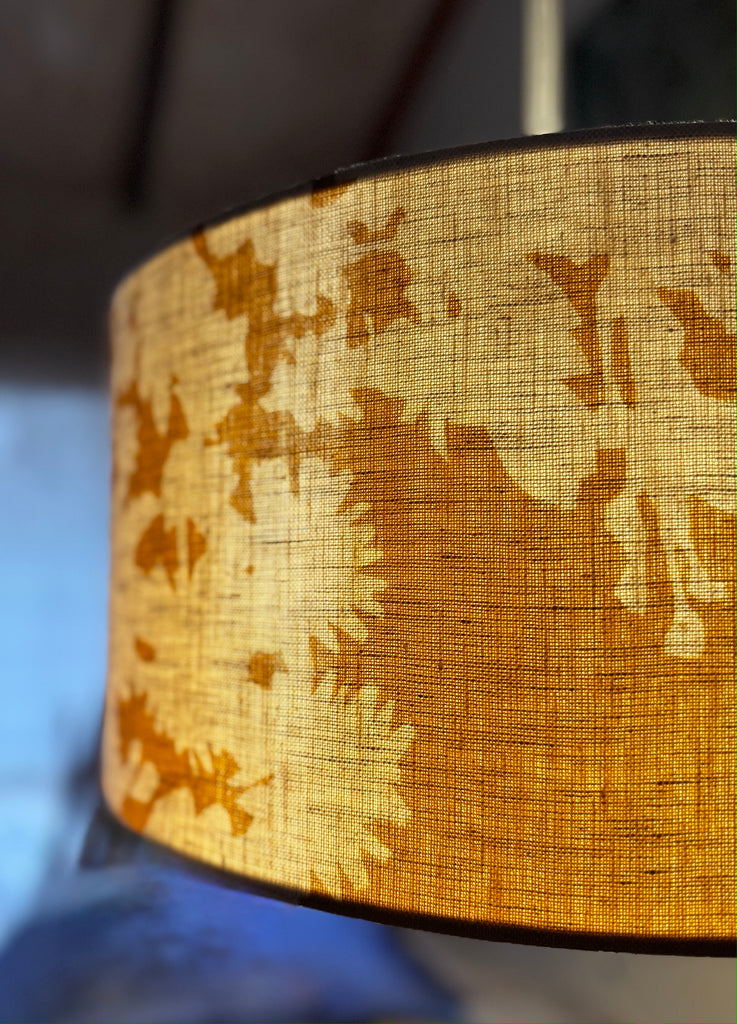 Wattle Old Gold Lampshade fabric