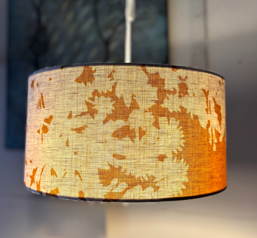 Wattle Old Gold Lampshade fabric