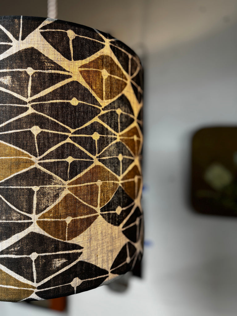 Wollemi Charcoal Lampshade fabric