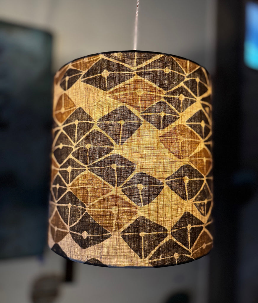 Wollemi Charcoal Lampshade fabric