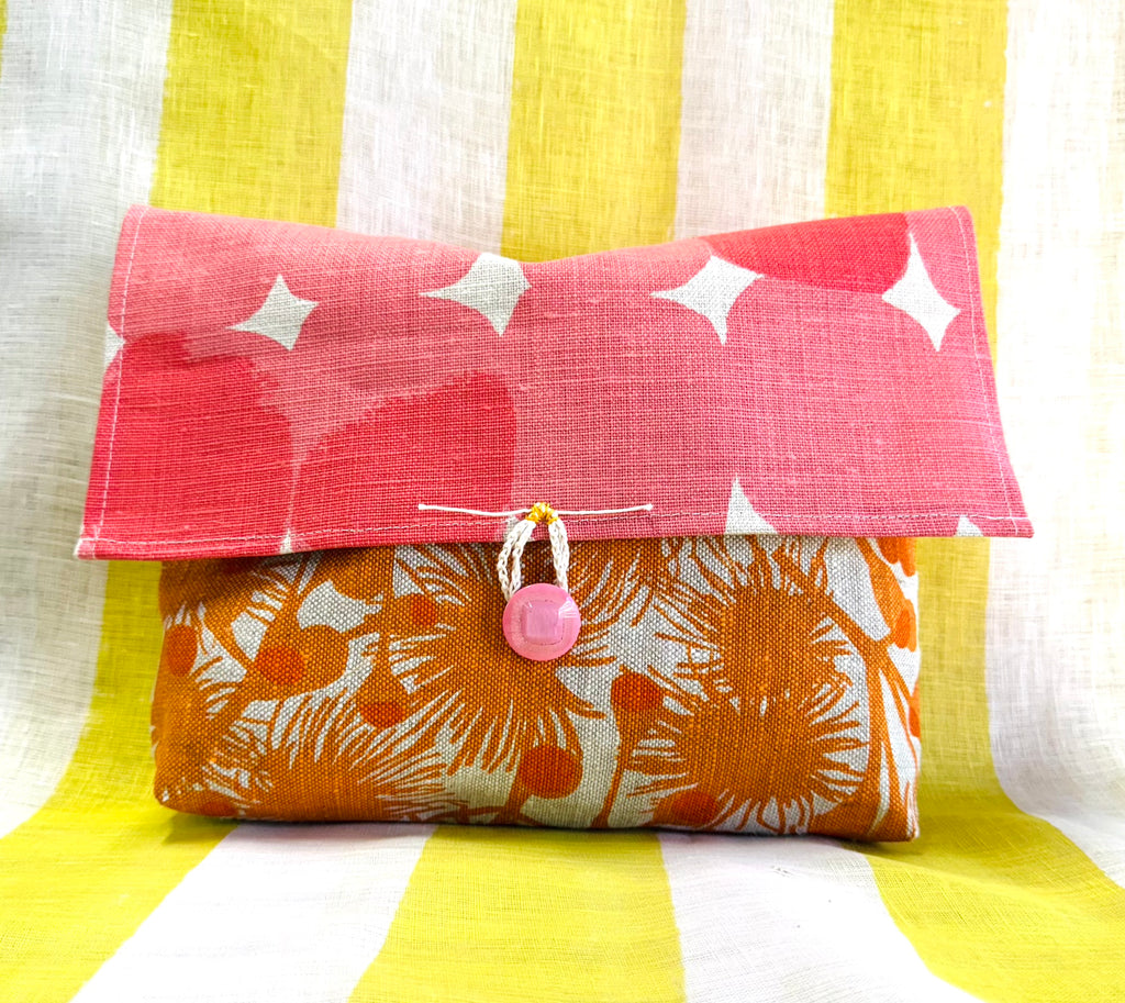 Paterson Project Pouch - Stoney Pink and Gumblossom Orange *SOLD*