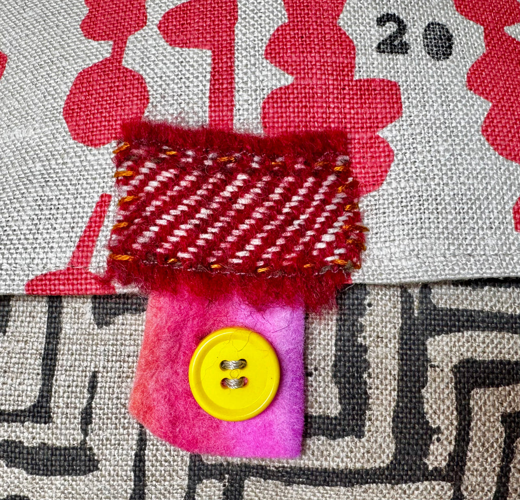 Paterson Project Pouch - Pod Pink + Thatch Charcoal + Stripe Grey