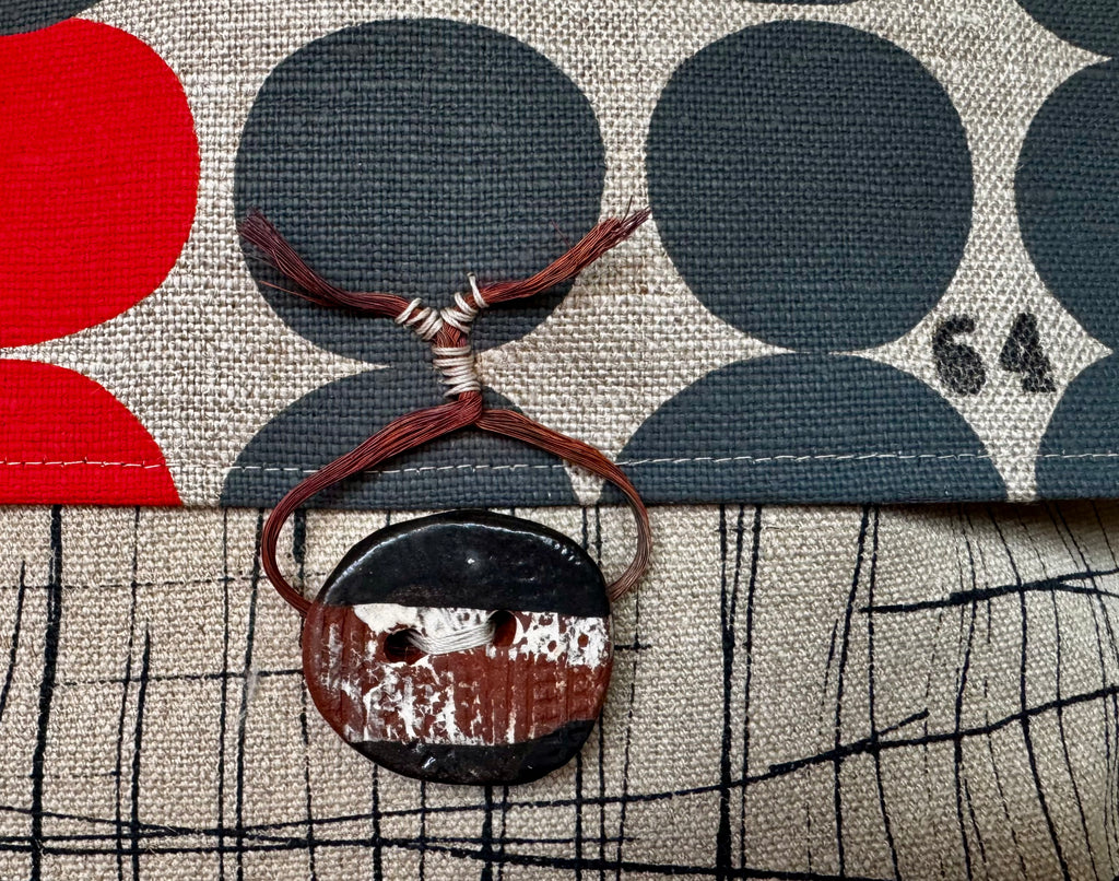 Paterson Project Pouch - Spots Charcoal + Scratchy Charcoal + Box Red