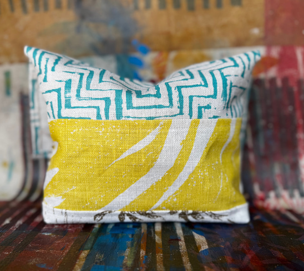 Paterson Project Pouch - Thatch Turquoise + Kangaroo Paw Olive + Canopy Sherbert