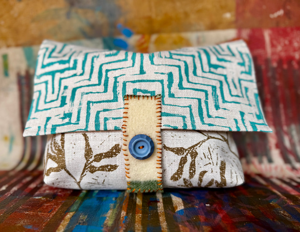 Paterson Project Pouch - Thatch Turquoise + Kangaroo Paw Olive + Canopy Sherbert