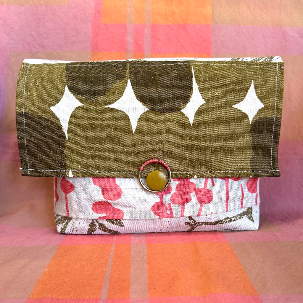 Paterson Project Pouch - Stoney Seaweed + Pod Pink + Kangaroo Paw Olive