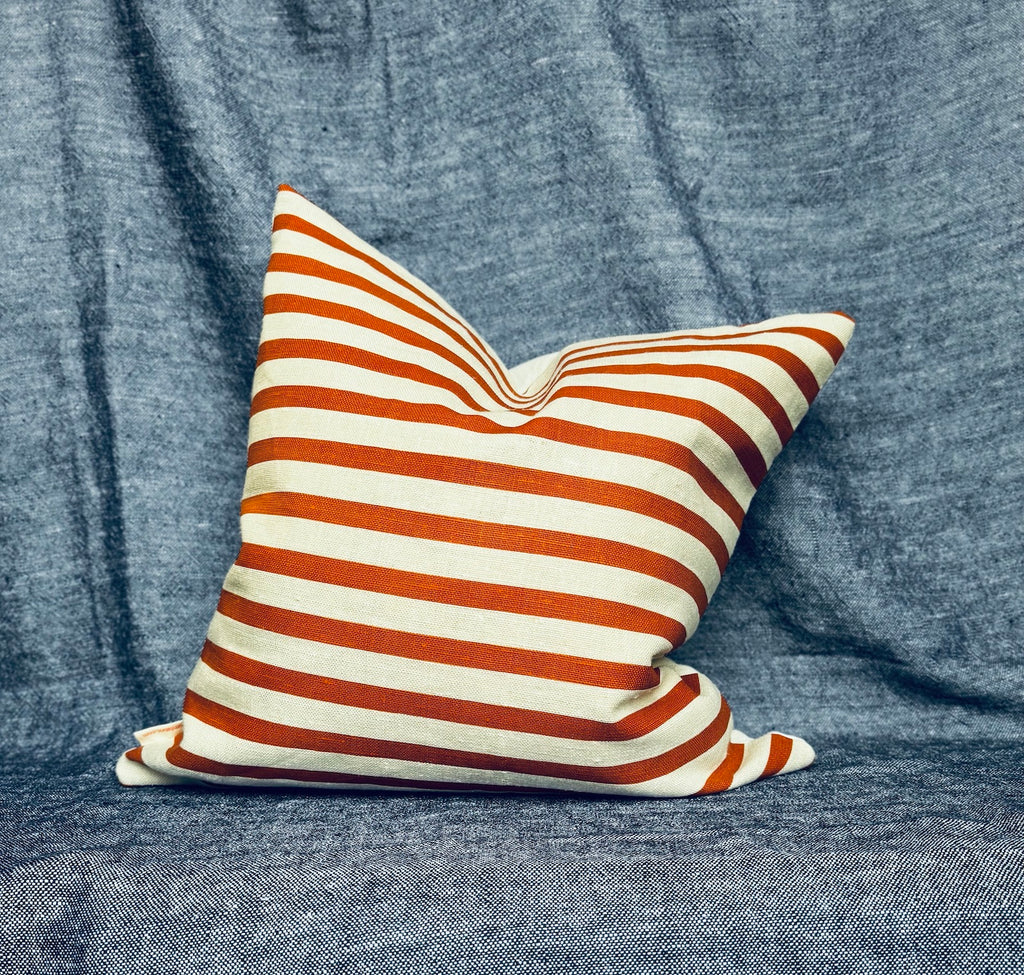 Spotcheck Copper Black + Copper Stripe cushion cover