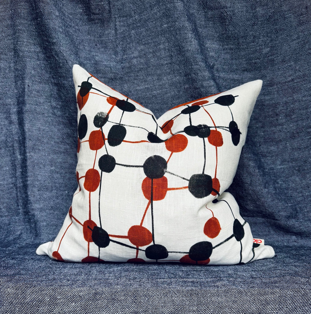 Spotcheck Copper Black + Copper Stripe cushion cover