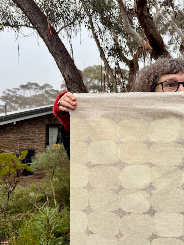 Stoney Beige - midweight linen cut piece 75cm x 150cm