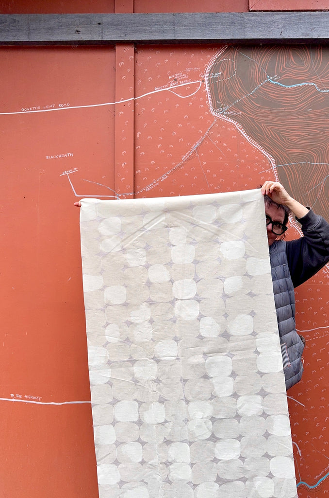 Stoney Beige - midweight linen cut piece 75cm x 150cm