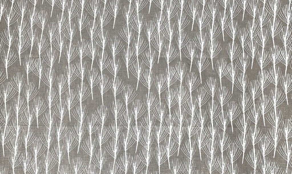Twig of Conifer White - midweight linen cut piece 100cm x 73cm
