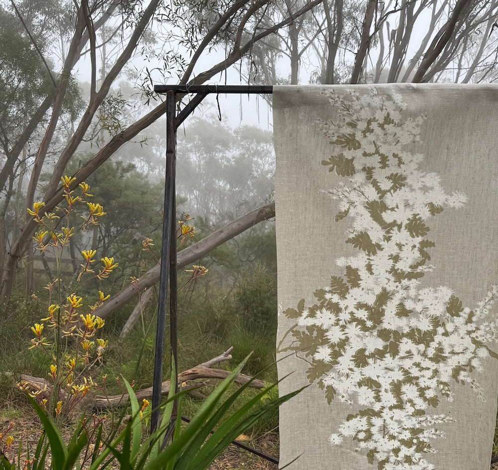 Wattle Cloudy - midweight linen cut piece 74cm x 148cm