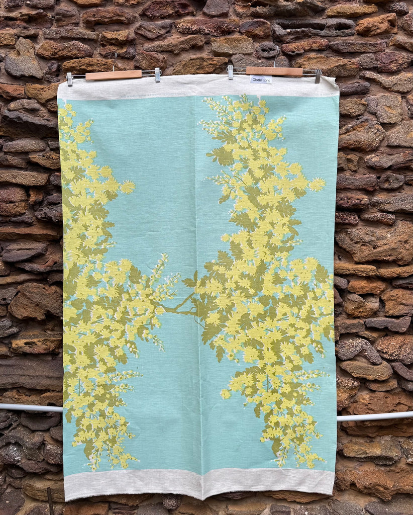 Wattle Sunny - midweight linen cut piece 100cm x 148cm