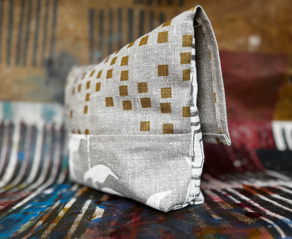 Paterson Project Pouch - Box Sand + Currawong White + Thatch Slate